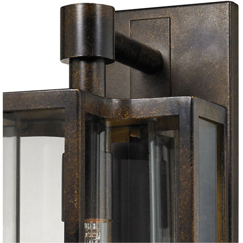 Greenock Ln 1 Light 16 inch Hazelnut Bronze with Clear Outdoor Wall Sconce