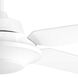 Modena 54 inch White Ceiling Fan, Progress LED