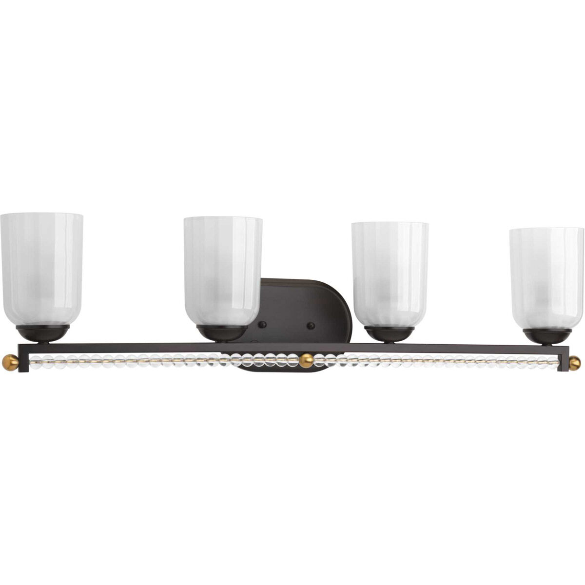 Berlin 4 Light 31.88 inch Antique Bronze Bath Vanity Wall Light, Design Series