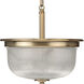Artrude St 2 Light 12.38 inch Vintage Brass Semi-Flush Mount Convertible Ceiling Light