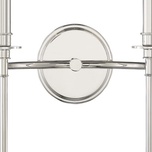 Ottone Way Sconce Wall Light in Polished Nickel
