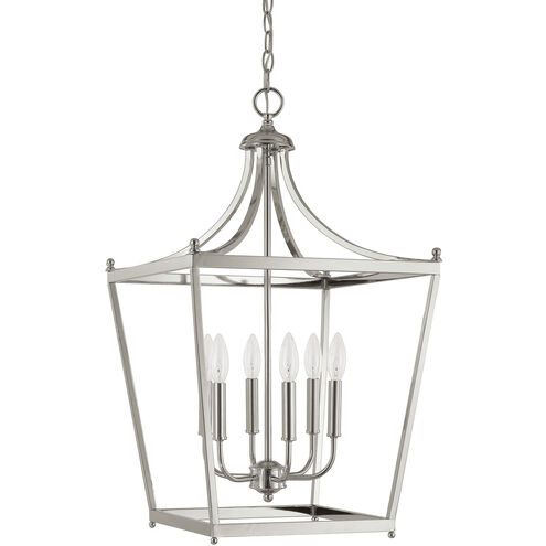 Peckham 6 Light 17 inch Polished Nickel Foyer Ceiling Light