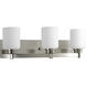 Graford 3 Light 21.75 inch Brushed Nickel Bath Vanity Wall Light