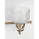 Artrude St 4 Light 35.5 inch Vintage Brass Bath Vanity Wall Light