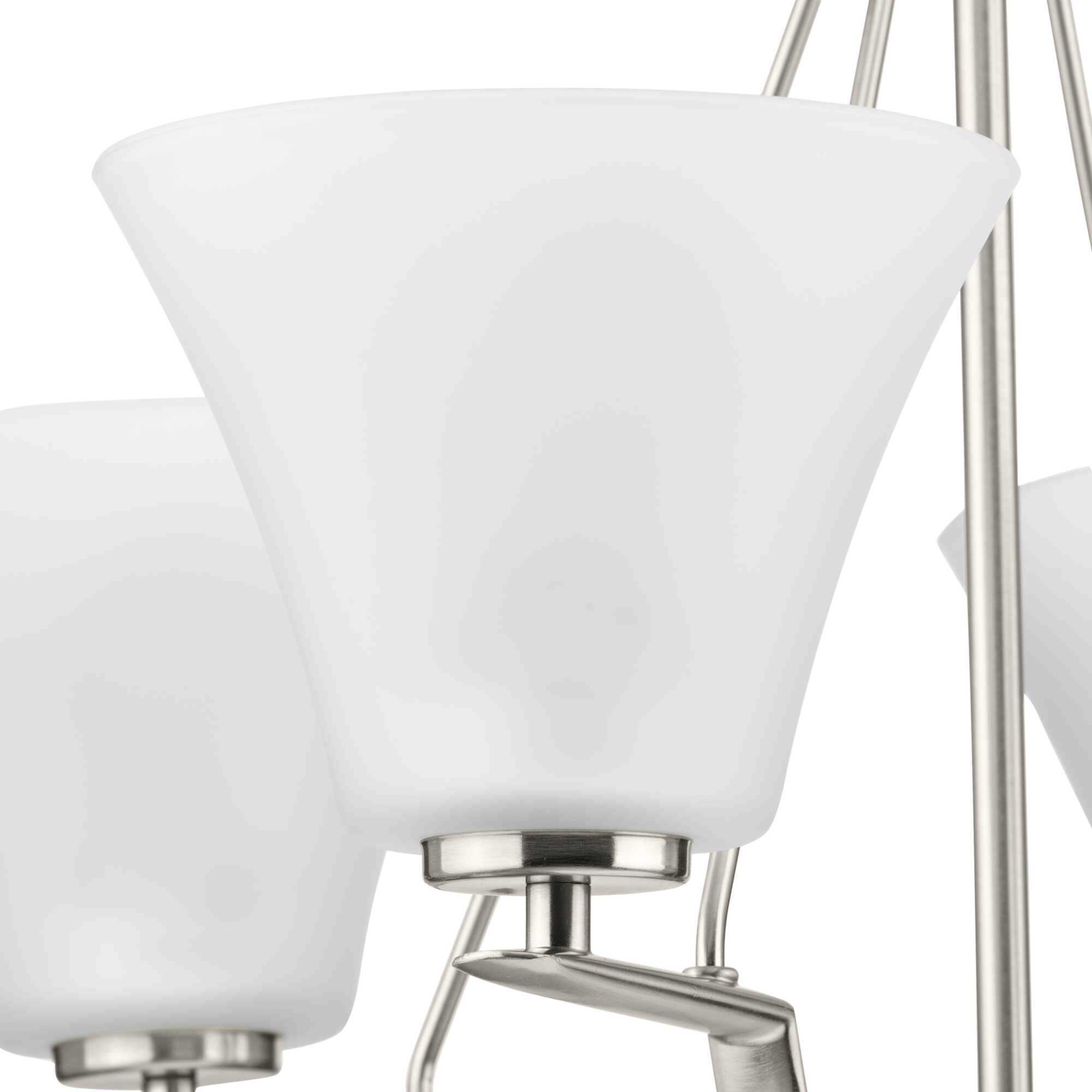 Annette St 4 Light 24 inch Brushed Nickel Chandelier Ceiling Light