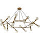 Skerries 20 Light 54 inch Antique Brass Chandelier Ceiling Light