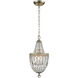 Clonmel 1 Light 8 inch Champagne Gold Mini Pendant Ceiling Light