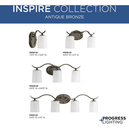 Briscoe 1 Light 5 inch Antique Bronze Bath Vanity Wall Light