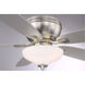 Noble 52 inch Brushed Nickel with 0 Blades Ceiling Fan