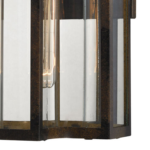 Greenock Ln 1 Light 16 inch Hazelnut Bronze with Clear Outdoor Wall Sconce