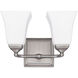 Tatum 2 Light 13 inch Brushed Nickel Vanity Light Wall Light