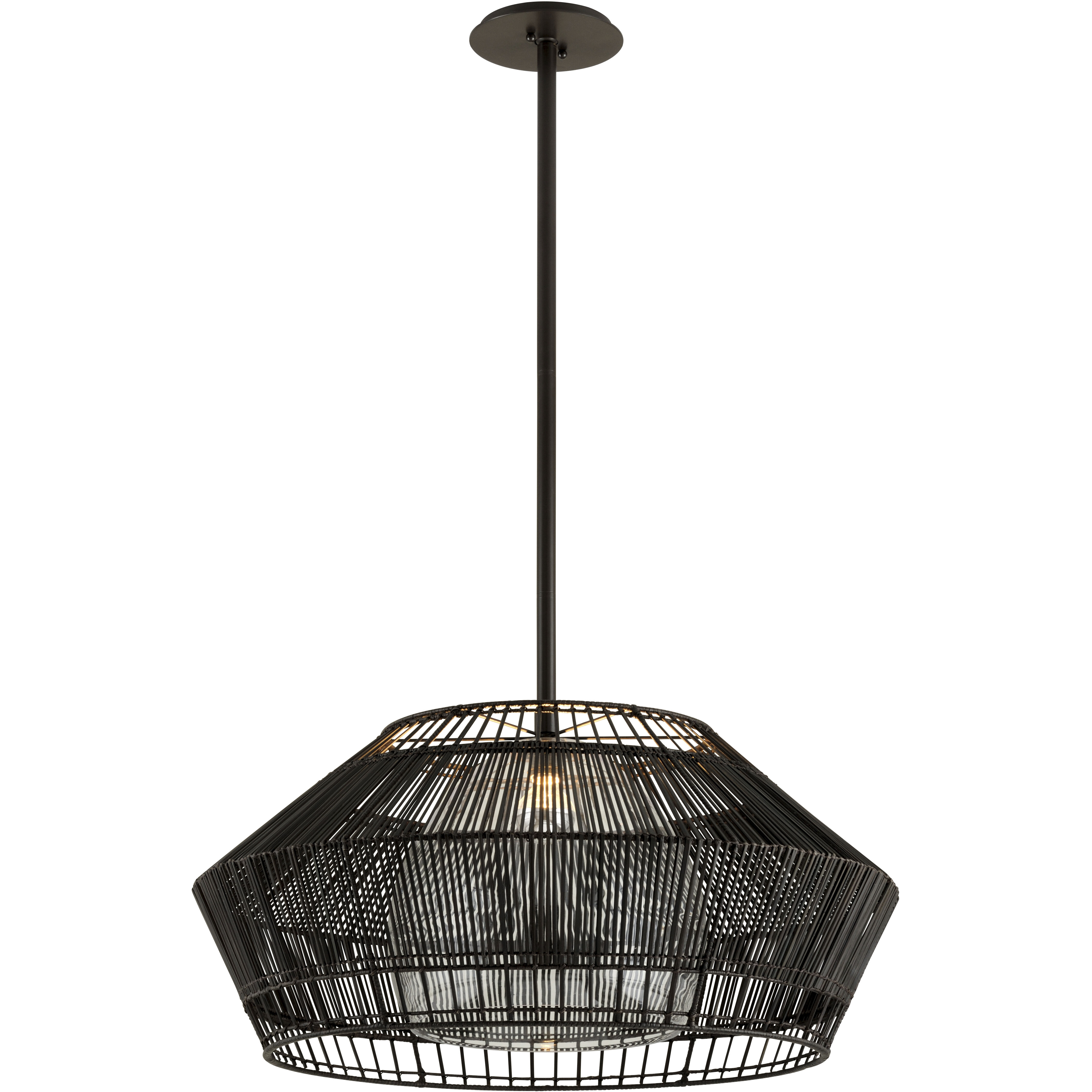 Brad 1 Light 36 inch Espresso Chandelier Ceiling Light