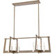 Greyson 8 Light 36 inch Light Wood with Satin Nickel Island Light Ceiling Light