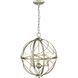 Gerald Ave 3 Light 16 inch Silver Ridge Pendant Ceiling Light