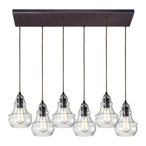 Graham Pl 6 Light 30 inch Oil Rubbed Bronze Multi Pendant Ceiling Light