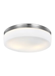 Bovina 2 Light 13.5 inch Satin Nickel Flush Mount Ceiling Light