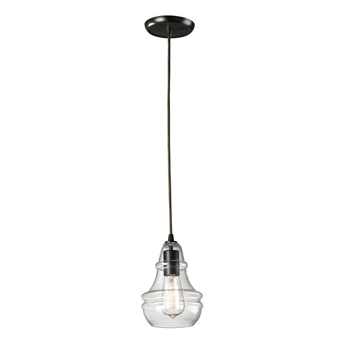 Graham Pl 1 Light 6 inch Oil Rubbed Bronze Mini Pendant Ceiling Light