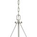 Annette St 3 Light 23 inch Brushed Nickel Chandelier Ceiling Light