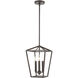 Atwood Pl 3 Light 9 inch Oil Rubbed Bronze Mini Pendant Ceiling Light