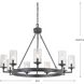 Tralee 9 Light 36 inch Graphite Chandelier Ceiling Light, Design Series