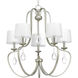 Lancaster 5 Light 24.63 inch Silver Ridge Chandelier Ceiling Light