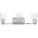 Art 3 Light 23 inch Polished Nickel Bath Vanity Wall Light