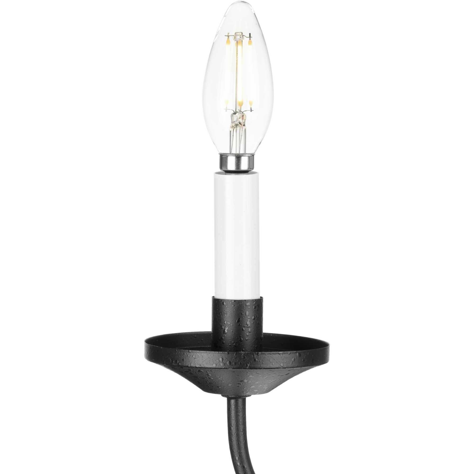 Gloucester St 5 Light 21 inch Textured Black Chandelier Ceiling Light