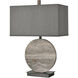 Buena Suerte 26.5 inch 150 watt Gray with Bronze Table Lamp Portable Light