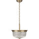 Artrude St 2 Light 12.38 inch Vintage Brass Semi-Flush Mount Convertible Ceiling Light