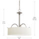 Briscoe 3 Light 19 inch Brushed Nickel Hall & Foyer Ceiling Light