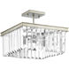 Palermo 2 Light 13.63 inch Silver Ridge Semi-Flush Mount Convertible Ceiling Light, Design Series