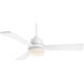 Boston 52 inch White with 0 Blades Ceiling Fan, Progress LED