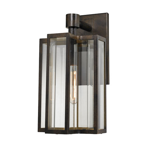 Greenock Ln 1 Light 20 inch Hazelnut Bronze with Clear Outdoor Wall Sconce