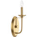 George 1 Light 4.88 inch Brushed Bronze Wall Sconce Wall Light