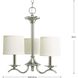 Briscoe 3 Light 16.81 inch Brushed Nickel Chandelier Ceiling Light