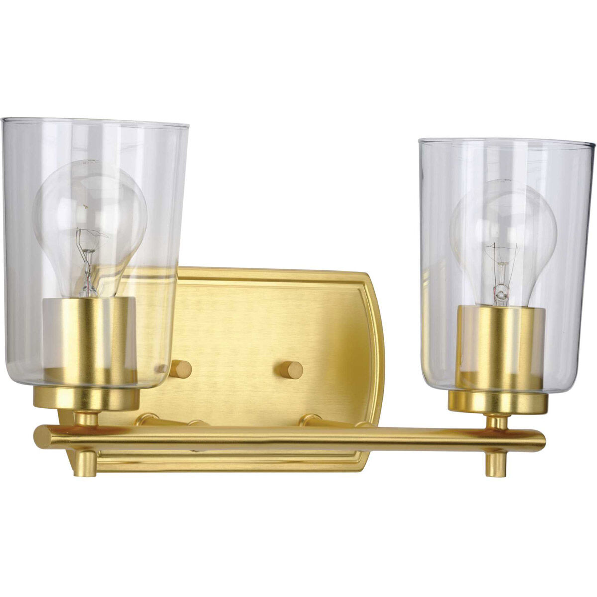Art 2 Light 14 inch Satin Brass Bath Vanity Wall Light