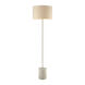 Gentry Ave 64 inch 100 watt Polished Concrete with Nickel Floor Lamp Portable Light