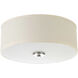 Briscoe LED 13 inch Brushed Nickel Flush Mount Ceiling Light