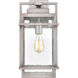Loft 1 Light 19 inch Weathered Zinc Outdoor Wall Sconce