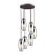 Graham Pl 6 Light 15 inch Oil Rubbed Bronze Multi Pendant Ceiling Light