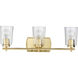 Art 3 Light 23 inch Satin Brass Bath Vanity Wall Light