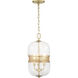 Gregory 3 Light 9 inch Vintage Gold Pendant Ceiling Light