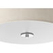 Briscoe LED 13 inch Brushed Nickel Flush Mount Ceiling Light