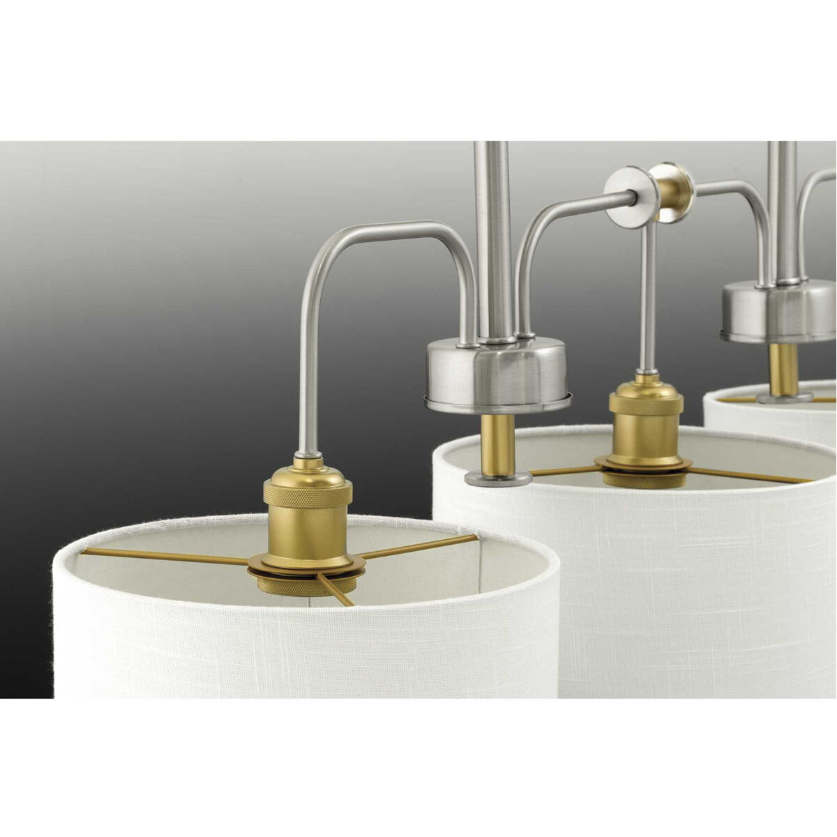 Exeter 3 Light 25 inch Brushed Nickel Chandelier Ceiling Light, Design Series