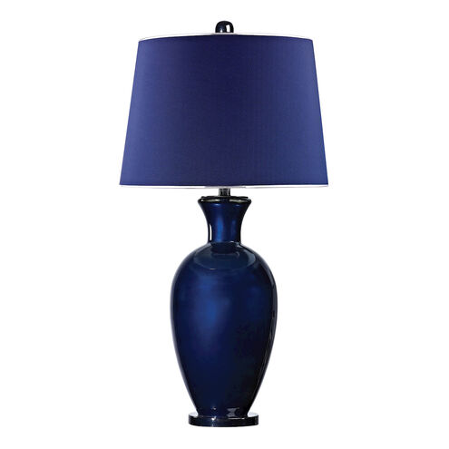 Brentwood 34 inch 150 watt Navy with Black Nickel Table Lamp Portable Light