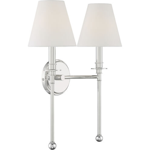Ottone Way Sconce Wall Light in Polished Nickel