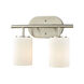 Elif 2 Light 13 inch Satin Nickel Vanity Light Wall Light