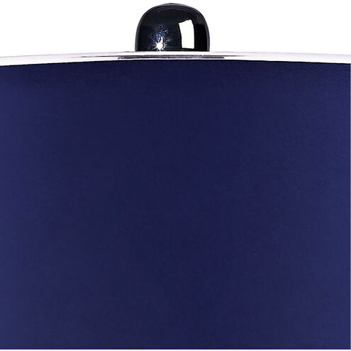 Brentwood 34 inch 150 watt Navy with Black Nickel Table Lamp Portable Light