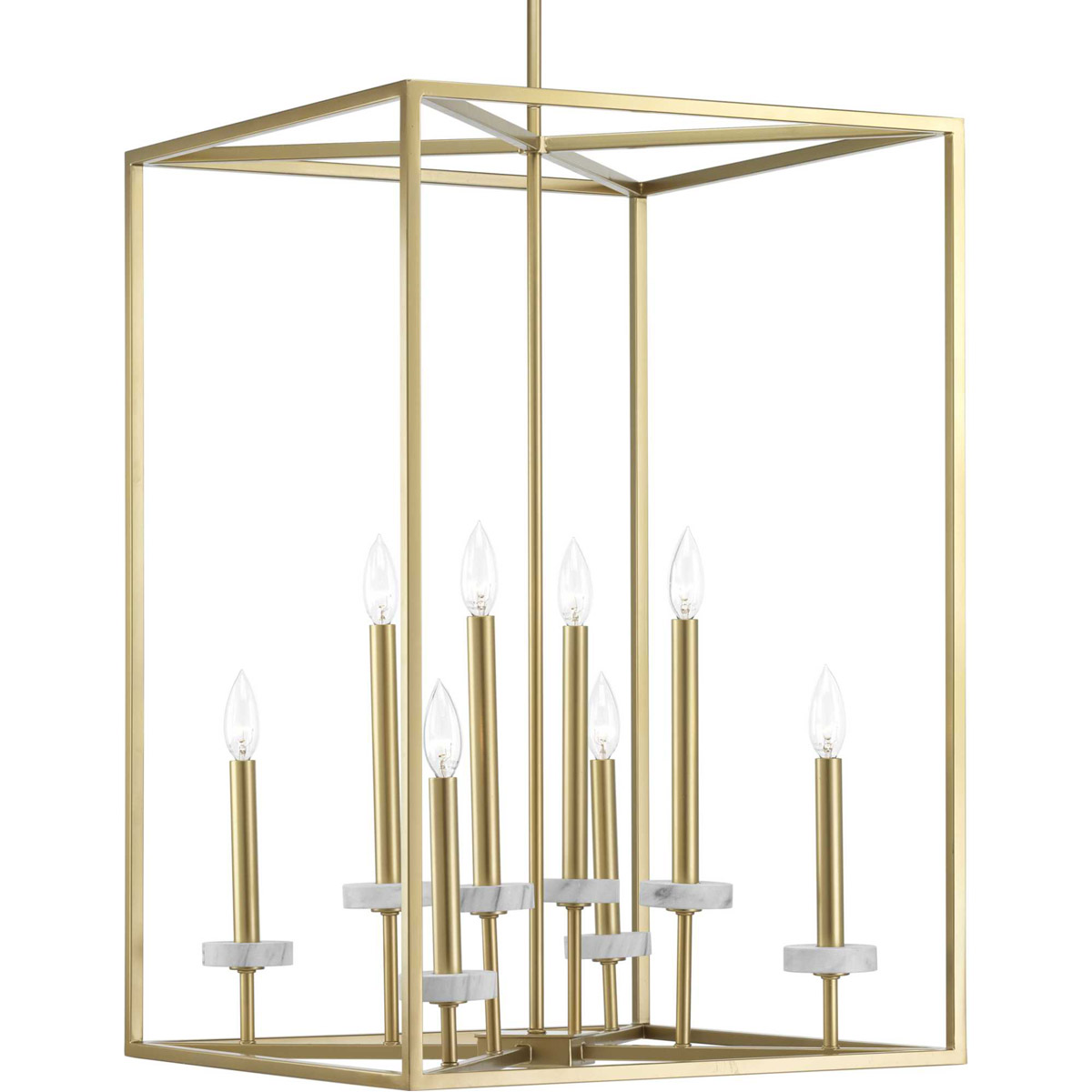 Santa Barbara 8 Light 20 inch Vintage Gold Foyer Pendant Ceiling Light, Design Series