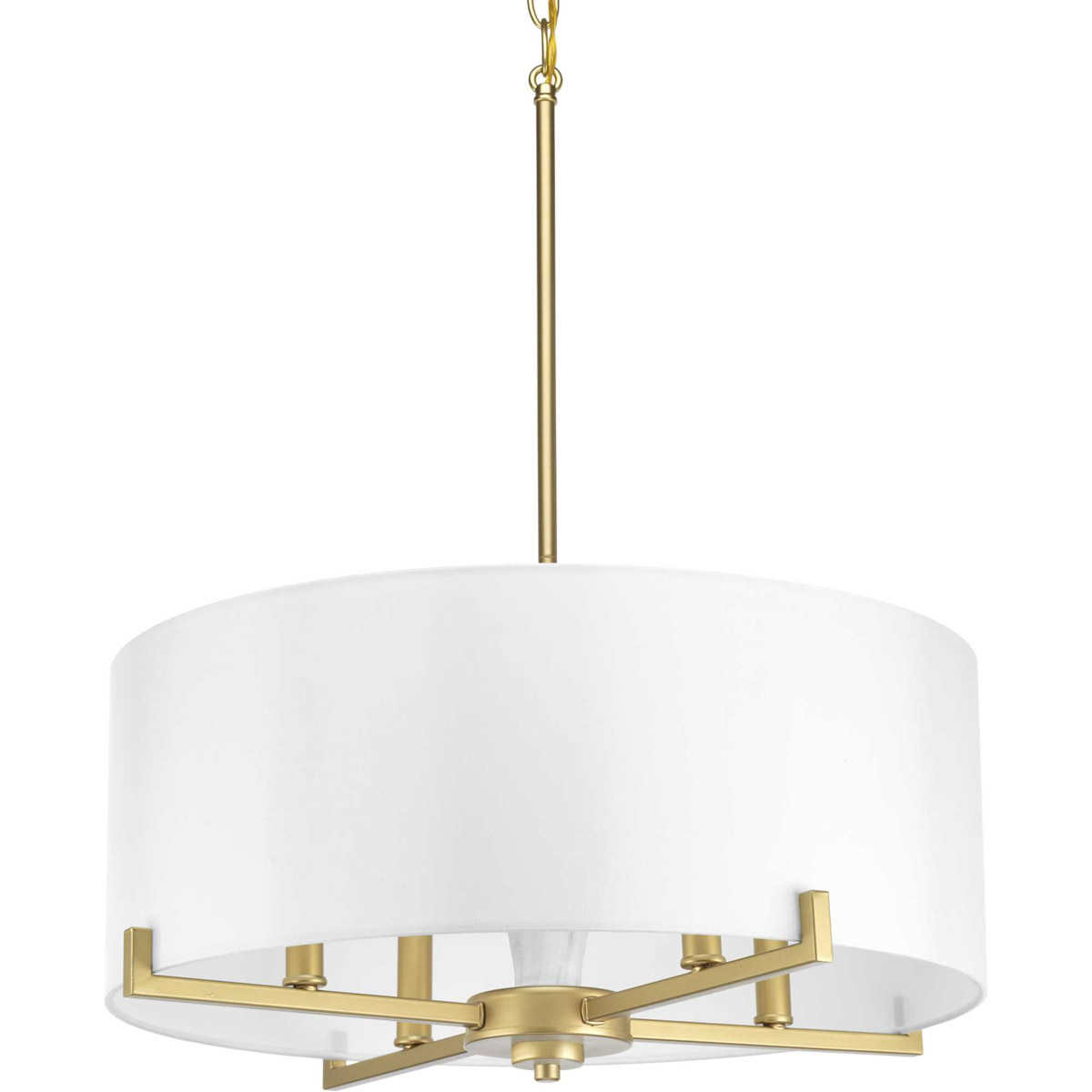Santa Barbara 4 Light 22 inch Vintage Gold Pendant Ceiling Light, Design Series